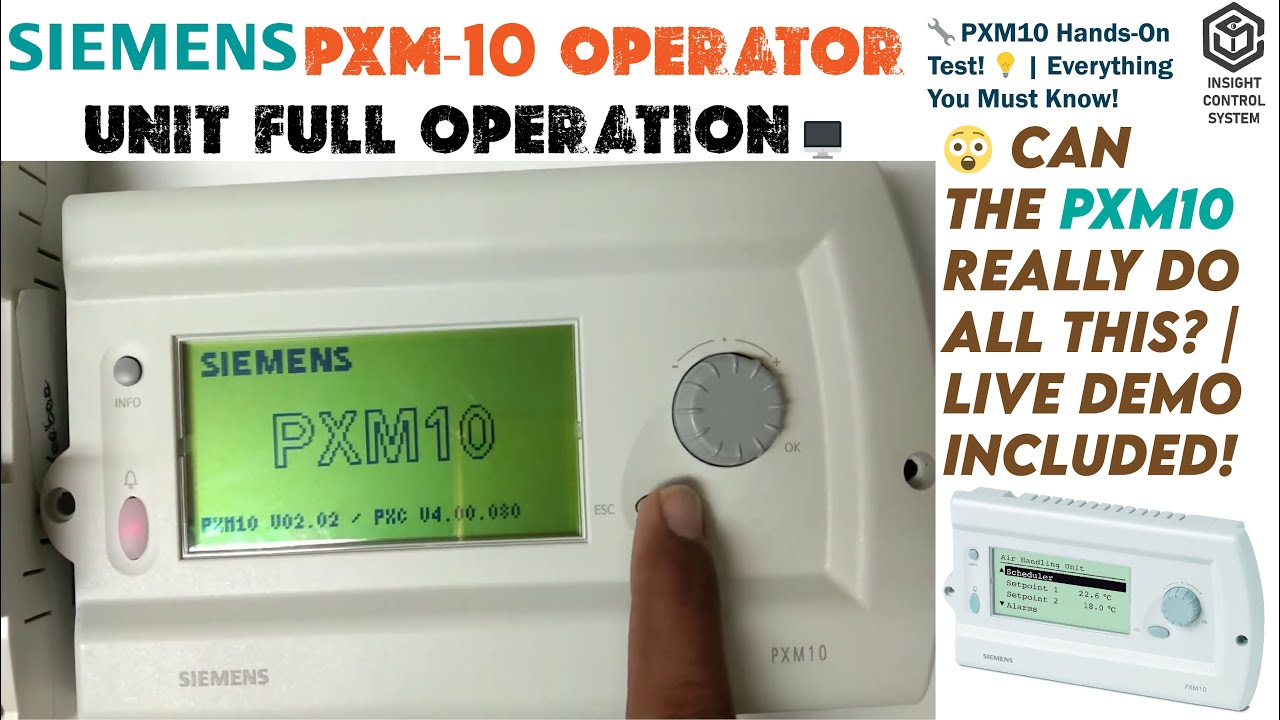 Операторский пульт Siemens PXM10 🖥️ | Полные технические данные, эксплуатация и демонстрация вжив...