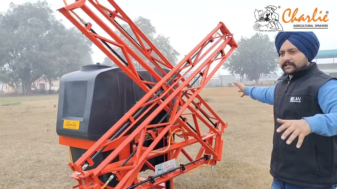 Charlie Boom Sprayer 800 ltr.  Contact no. 8268990001