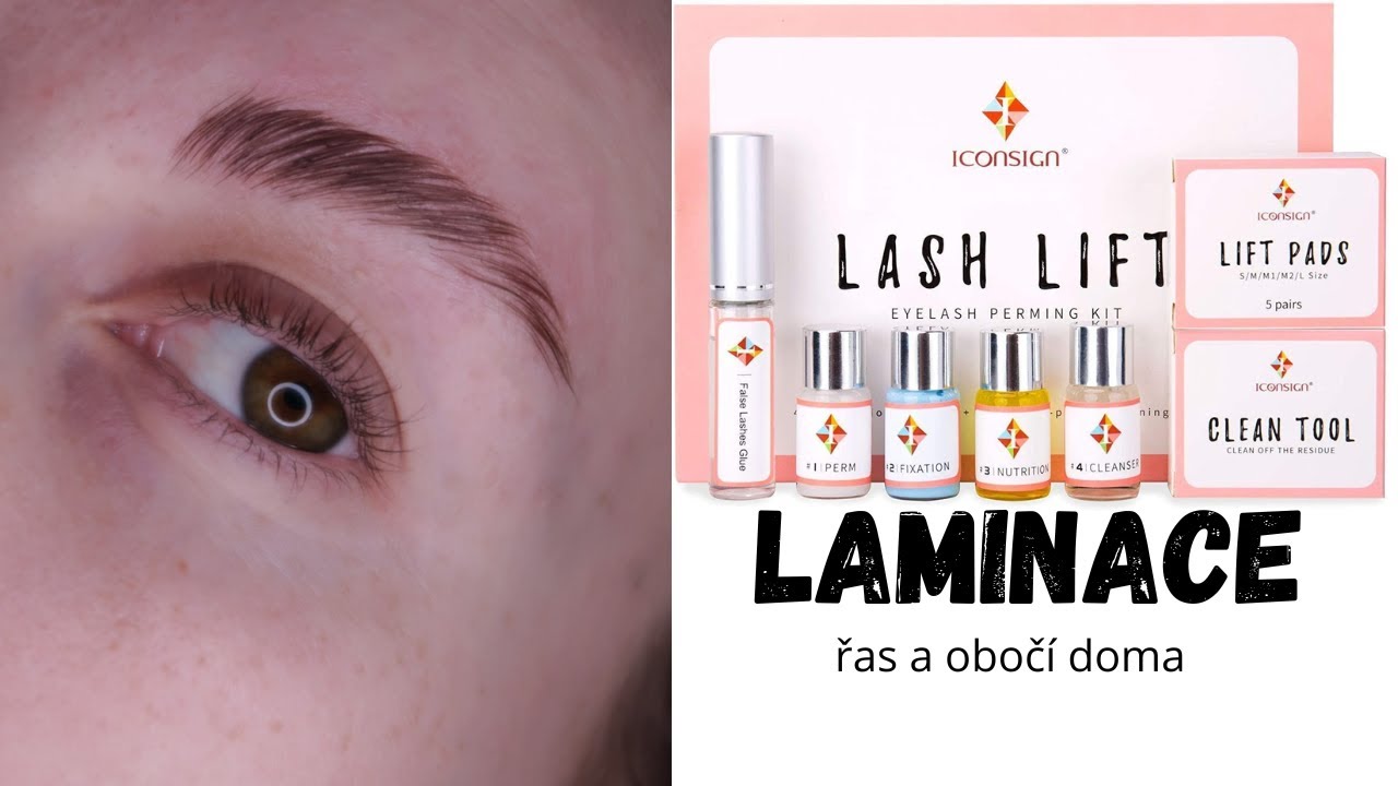 Laminace řas a obočí doma 👁 🏠