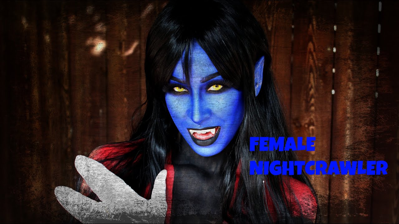 Female Nightcrawler Makeup Tutorial | X-men