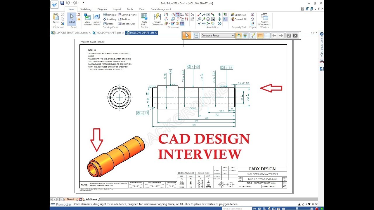 Design Engineer Interview CAD TOOL TEST