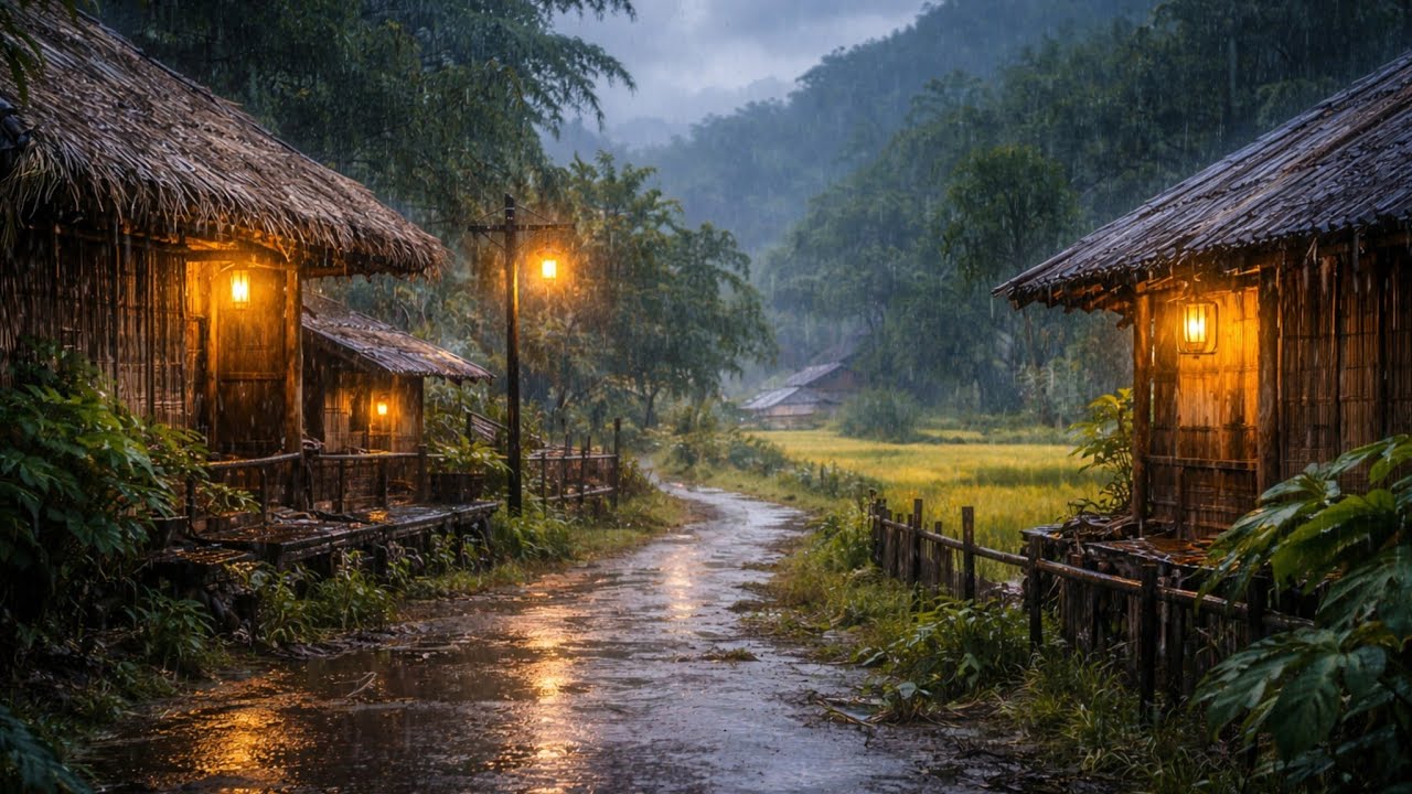 Relaxing Rain Sounds at Night 🌧️ Deep Sleep in 5 Minutes