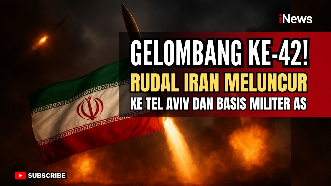 BREAKING NEWS! Iran Lancarkan Gelombang Rudal ke 42! Tel Aviv & Pangkalan AS Jadi Target Utama
