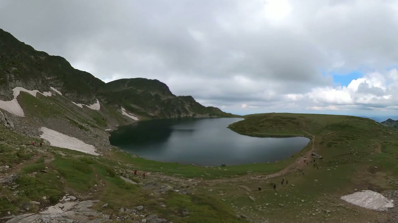360° Езерото Бъбрека - Рилски езера. Kidney Lake - The Seven Rila Lakes.