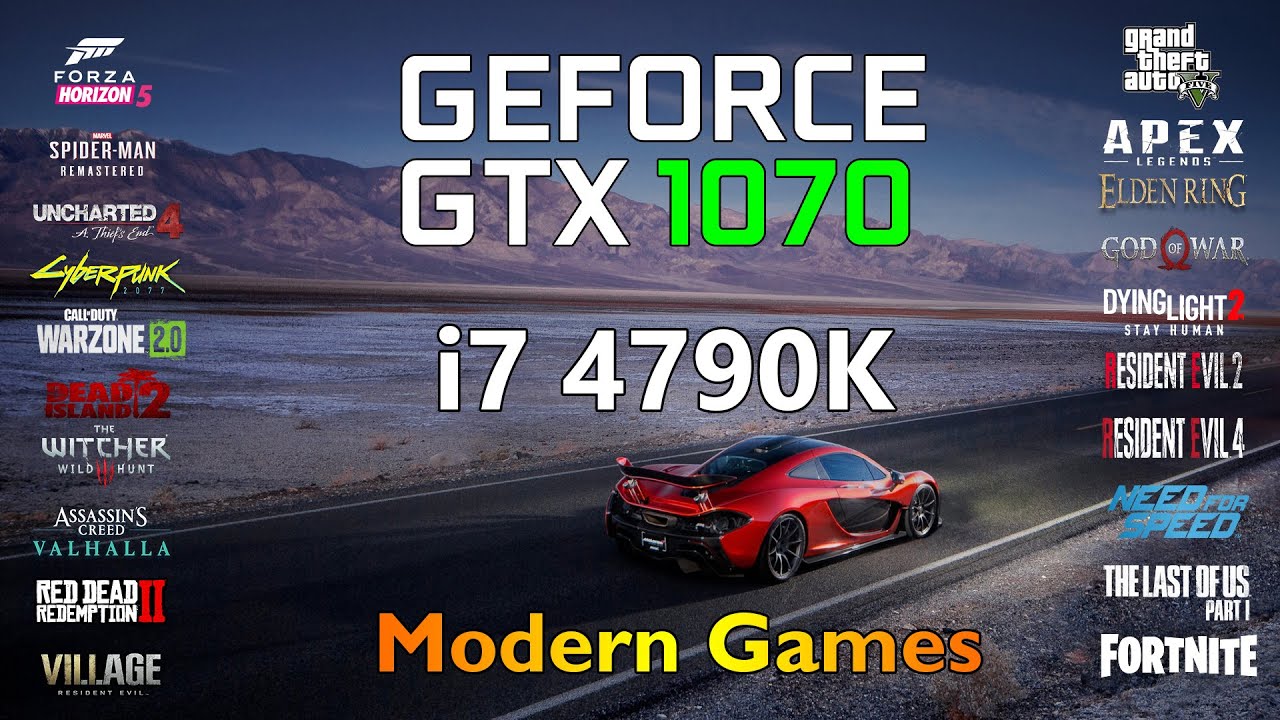 GTX 1070 | i7 4790K | 20 Games Tested