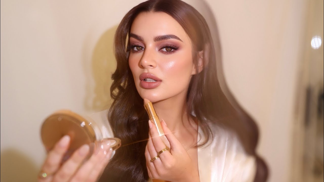 مكياج سموكي بدرجات البني والعنابي | ليان ناصر