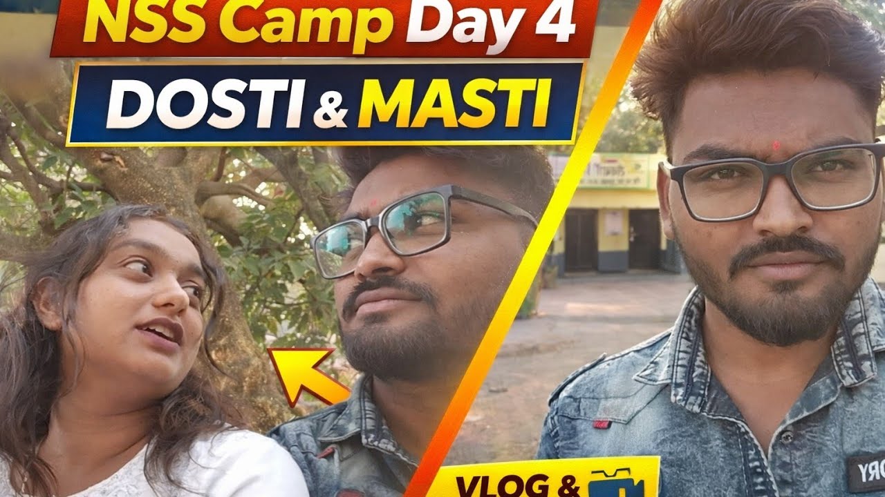 NSS Camp Day 4 | Poster Presentation 📚 | Vishwakarma Poster | NSS Camp Vlog
