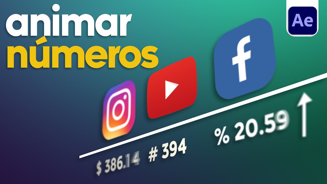 Cómo animar números con Expresiones en After Effects