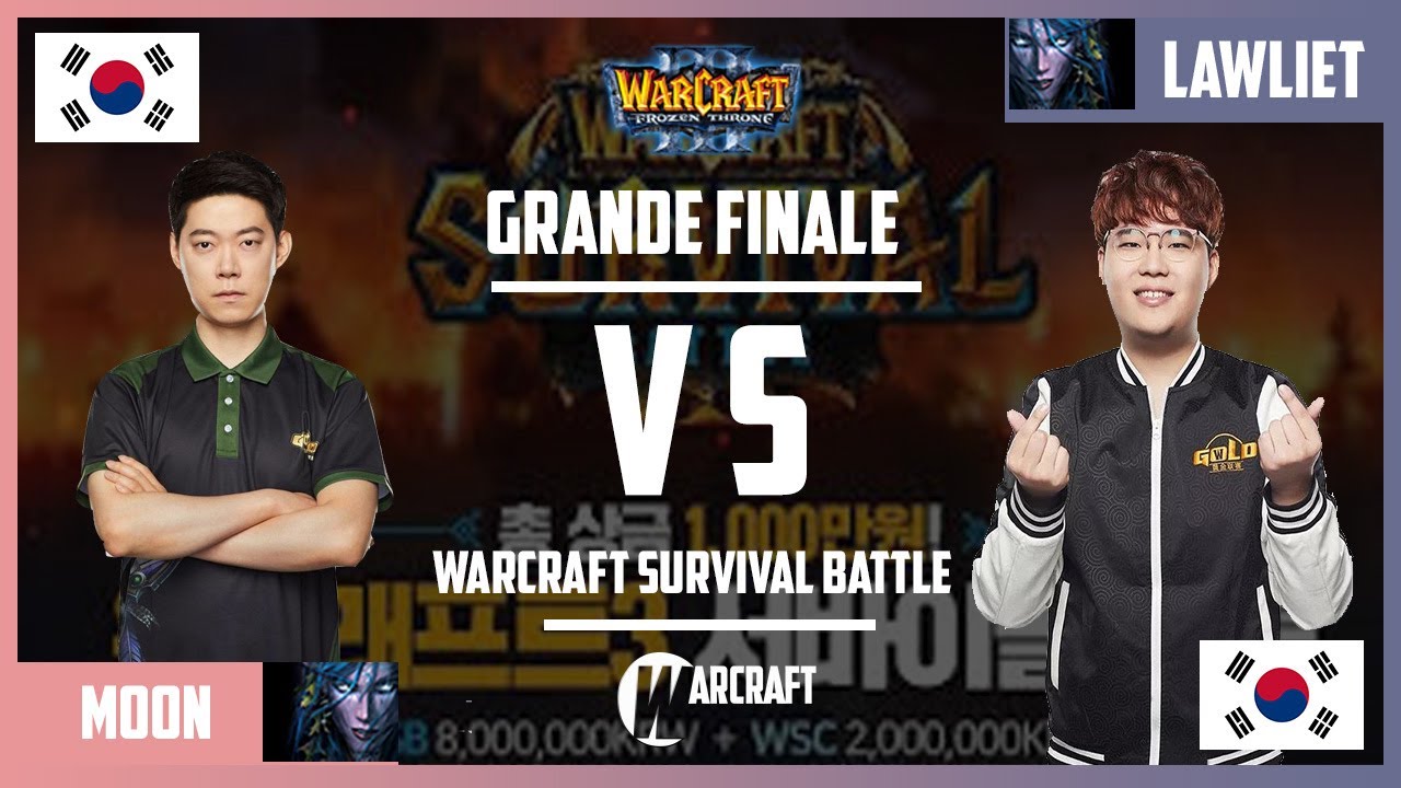 WC3 Fr - Warcraft Survival Battle -Grande Finale - Moon [NE] vs Lawliet [NE]