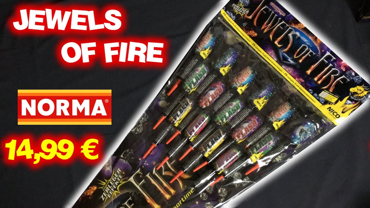 Nico Jewels Of Fire | Raketensortiment | Norma 2016 für 14,99€ ! | 15 Raketen !