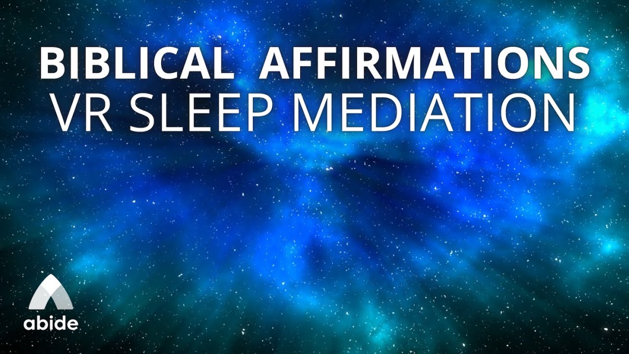 VR Bible Affirmations + Calm Rain Music [Listen Every Night]