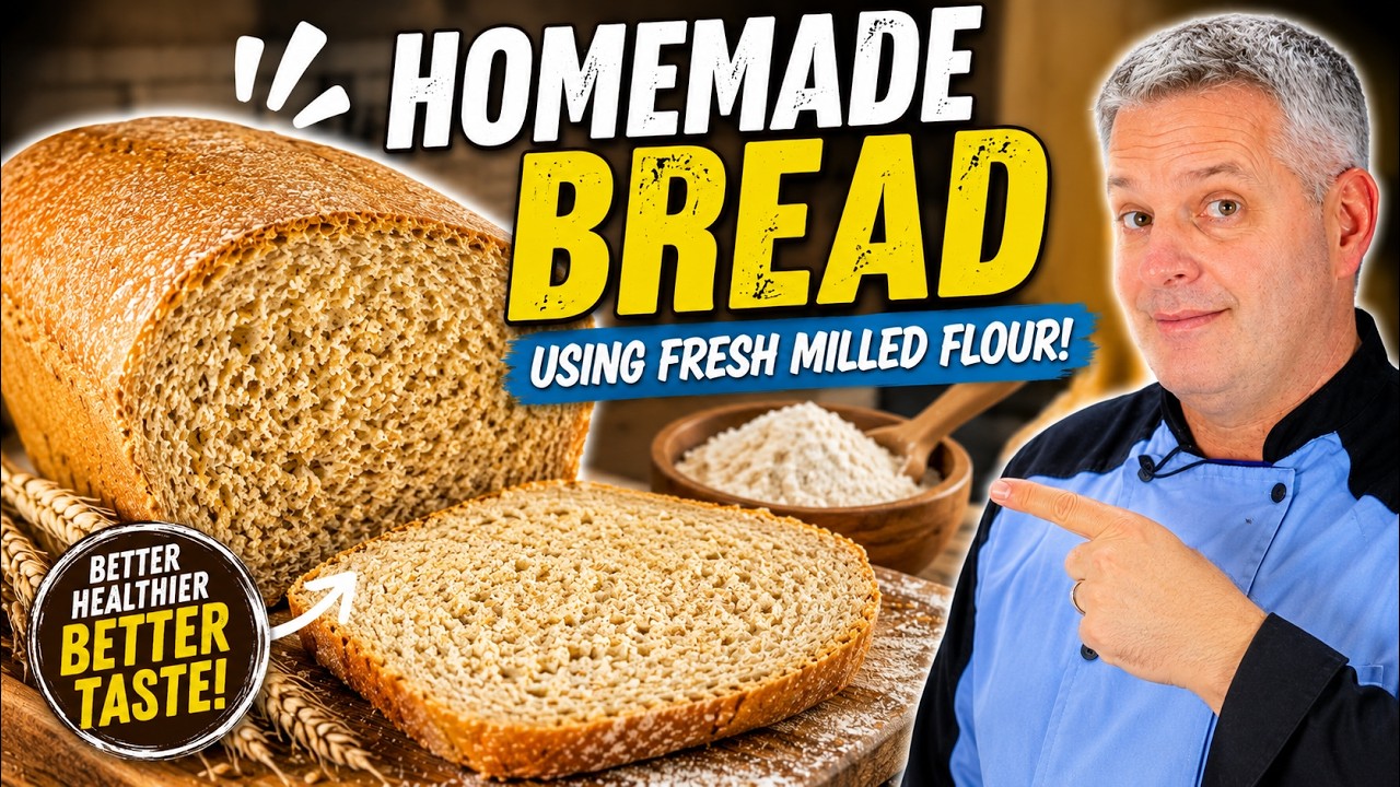 Making Homemade Bread Using Fresh Milled Flour