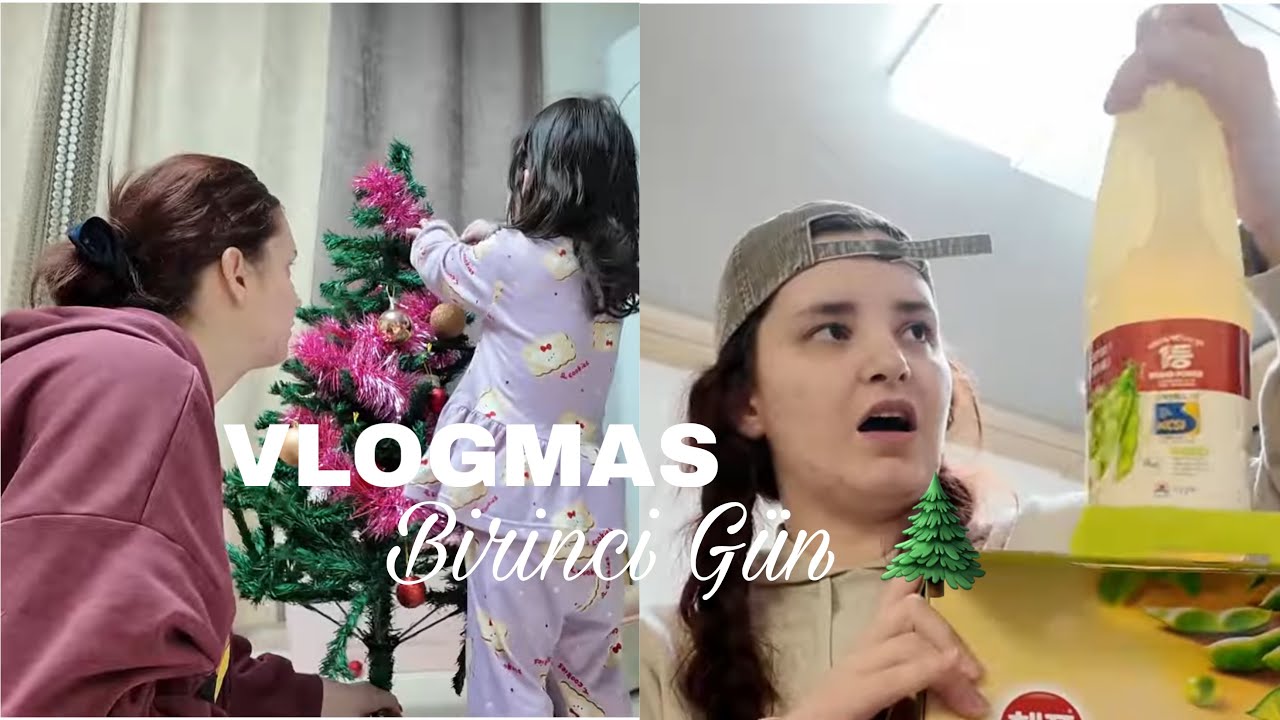 Hastalıktan kurtulamadık.. | Yılbaşı ağacımızı kuralım | Daiso alışverişi✨|2025 Vlogmas 🌲