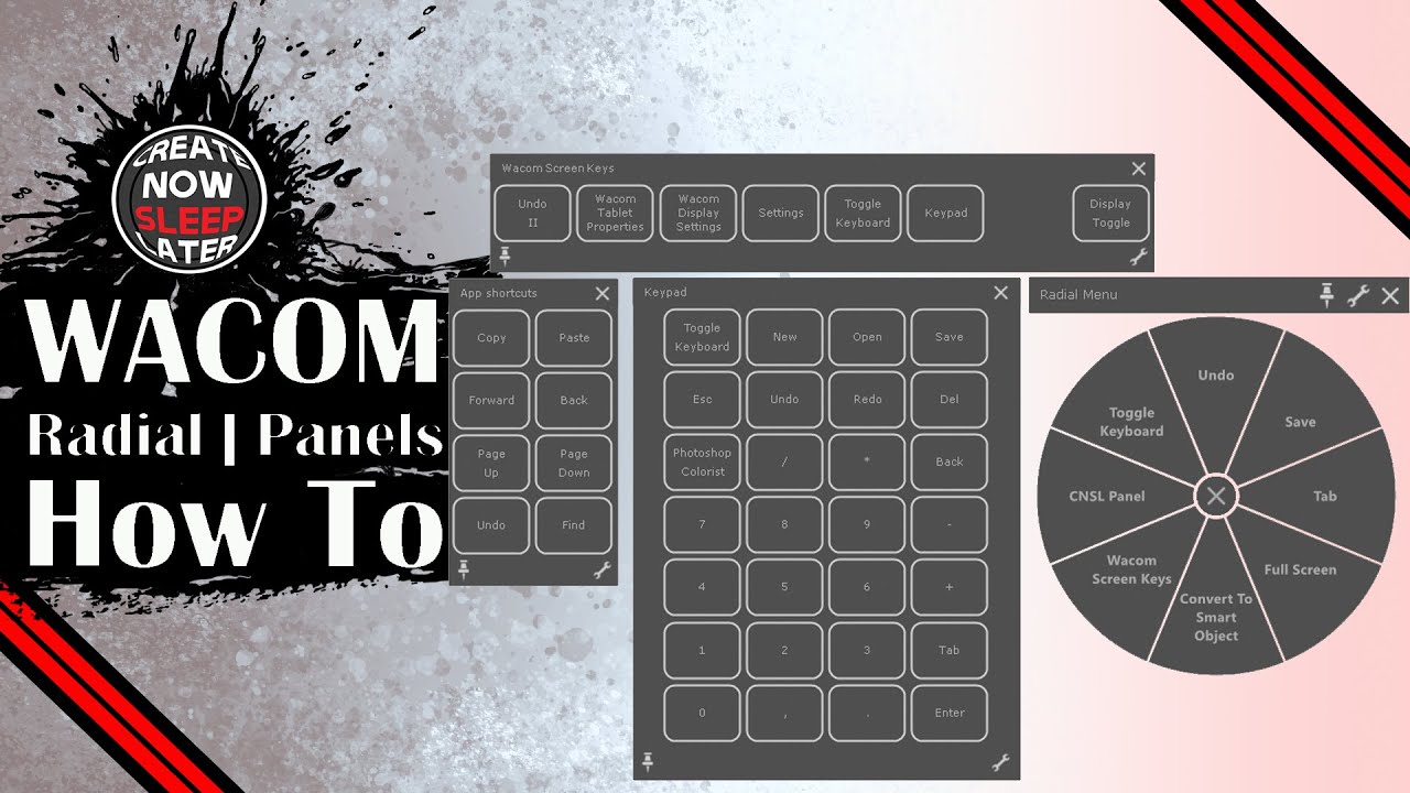 Beginners guide to Wacom Radial Menu and Panels
