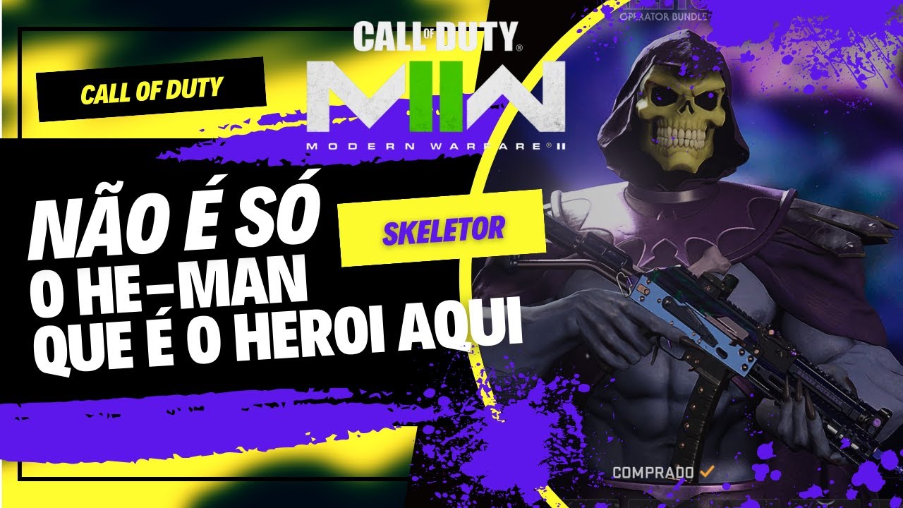 SKELETOR NO CALL OF DUTY - NÃO É SO O HE-MAN QUE É O HEROI AQUI