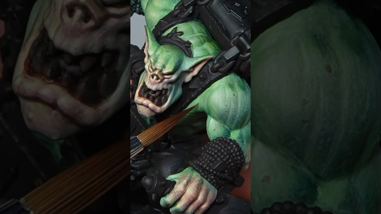 How to paint ork skin (Warhammer40k)