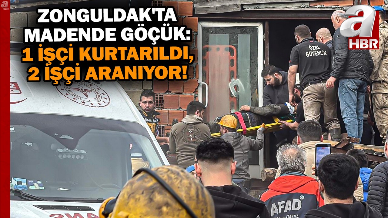 Zonguldak'ta Madende Göçük: 2 İşçi Aranıyor, 1 Kişi Kurtarıldı! | A Haber