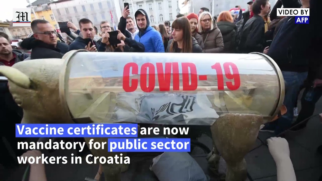 Thousands rally against coronavirus measures in Croatia
