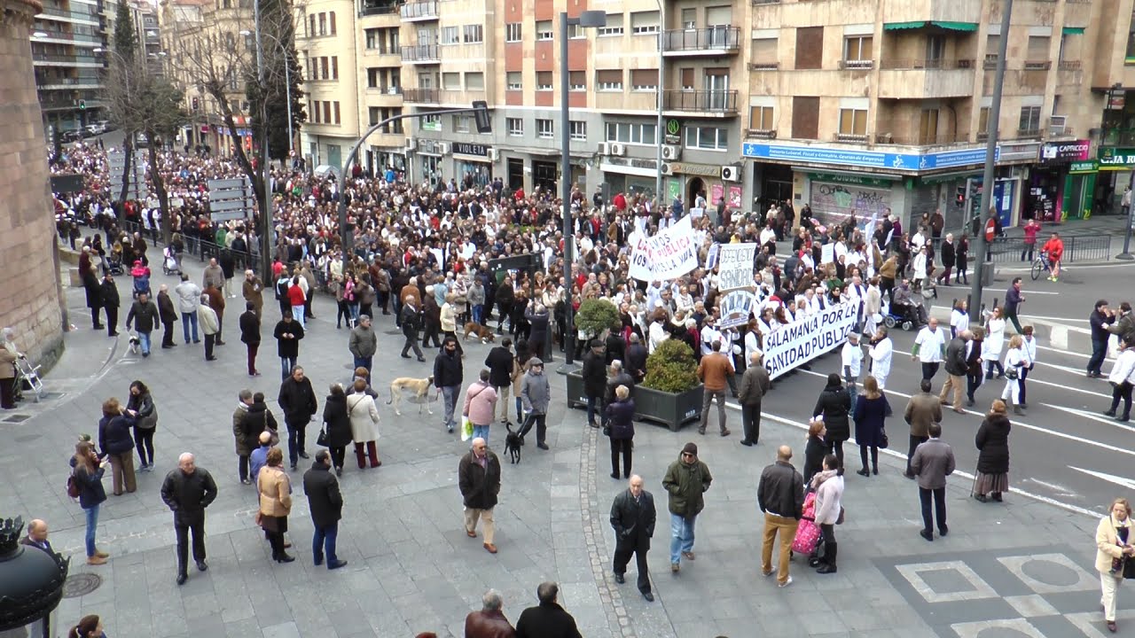 Manifestación Marea Blanca Salamanca 15M