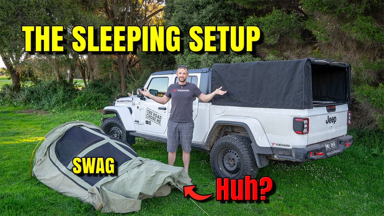 Overland Jeep Gladiator Sleeping Setup