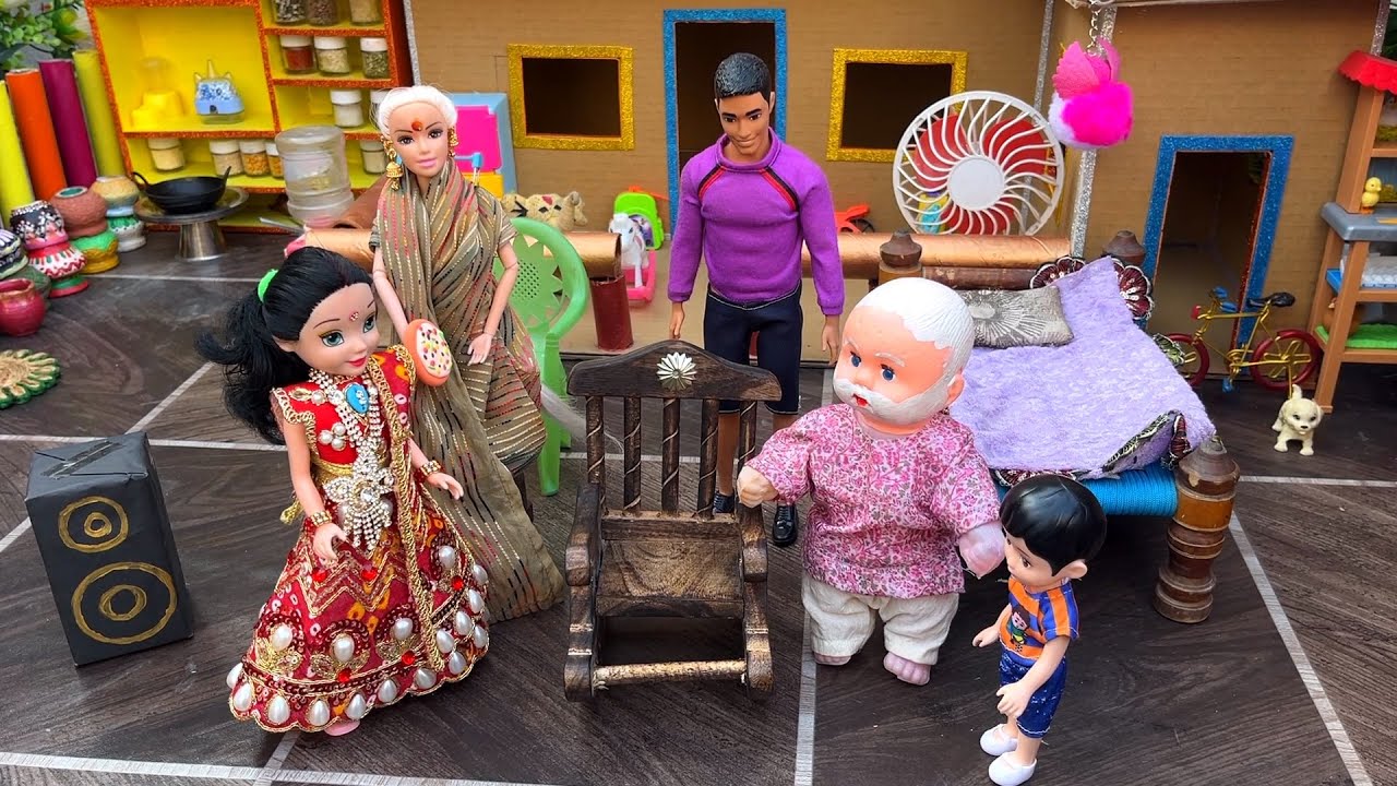 Neelu Neelima ki kahani/ Riya kiya ki kahani/ dada ji ki aayi new chear/ barbie doll cartoon gudiyaa