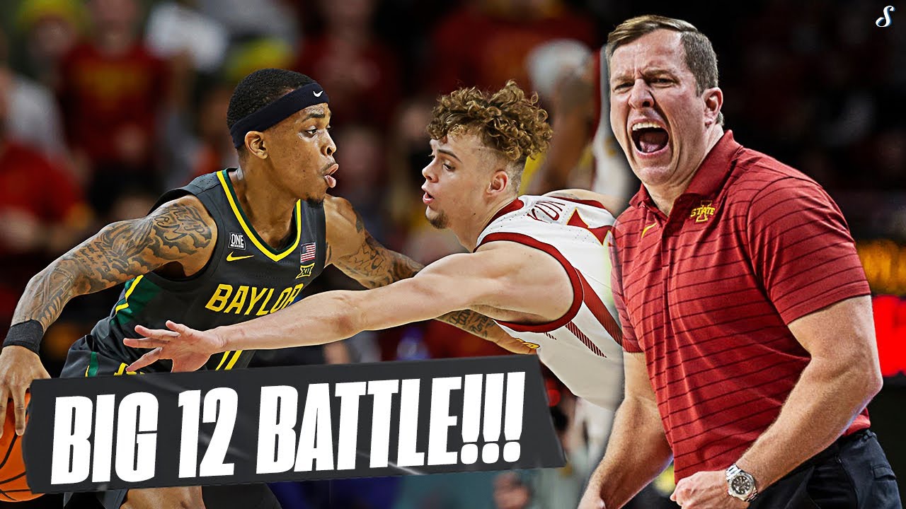 James Akinjo & No.1 Baylor Toughest Game Yet At No.8 Iowa St | Full Game Highlights