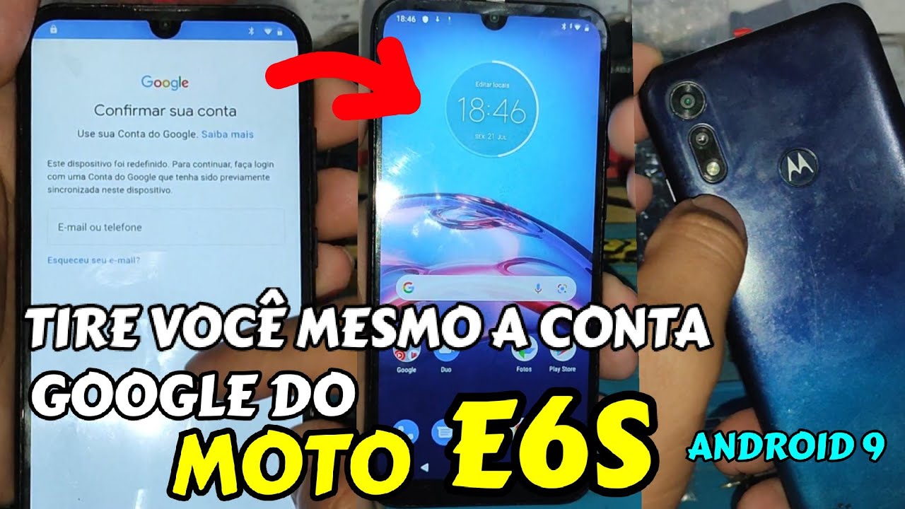 REMOVENDO CONTA GOOGLE DO MOTO E6S ANDROID 9 SEM PC, SEM CHIP, SEM FONE BLUETOOTH. TEC PRÓ CELL 2