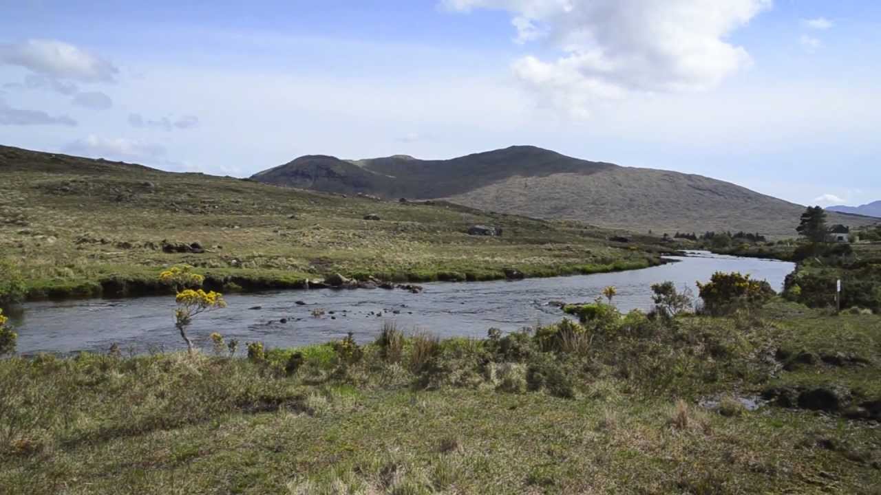 Playing and Landing a Delphi Salmon - Bundorragha River - Ireland Connemara 1080p.mov