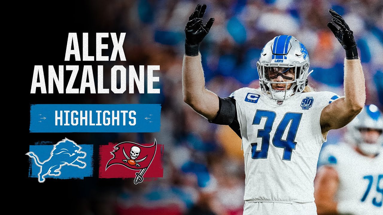 Alex Anzalone was ALL OVER the field in the Week 6 win | Lions at Buccaneers