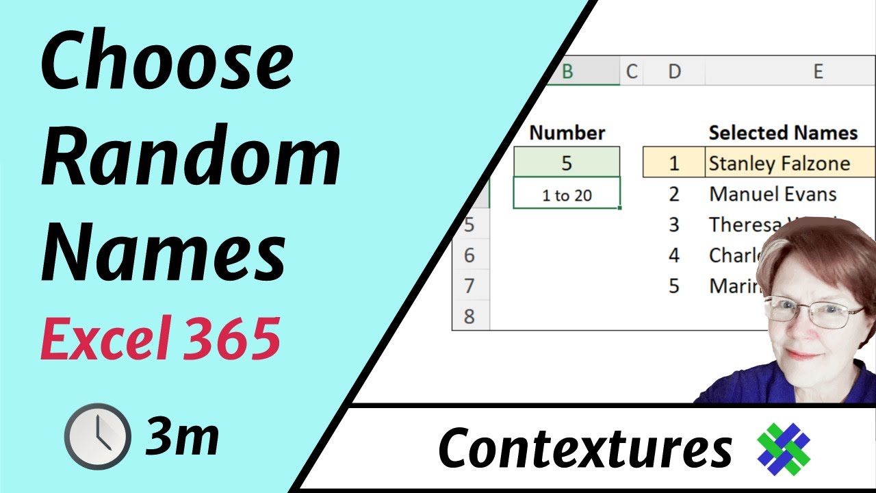 Choose Random Names in Excel 365