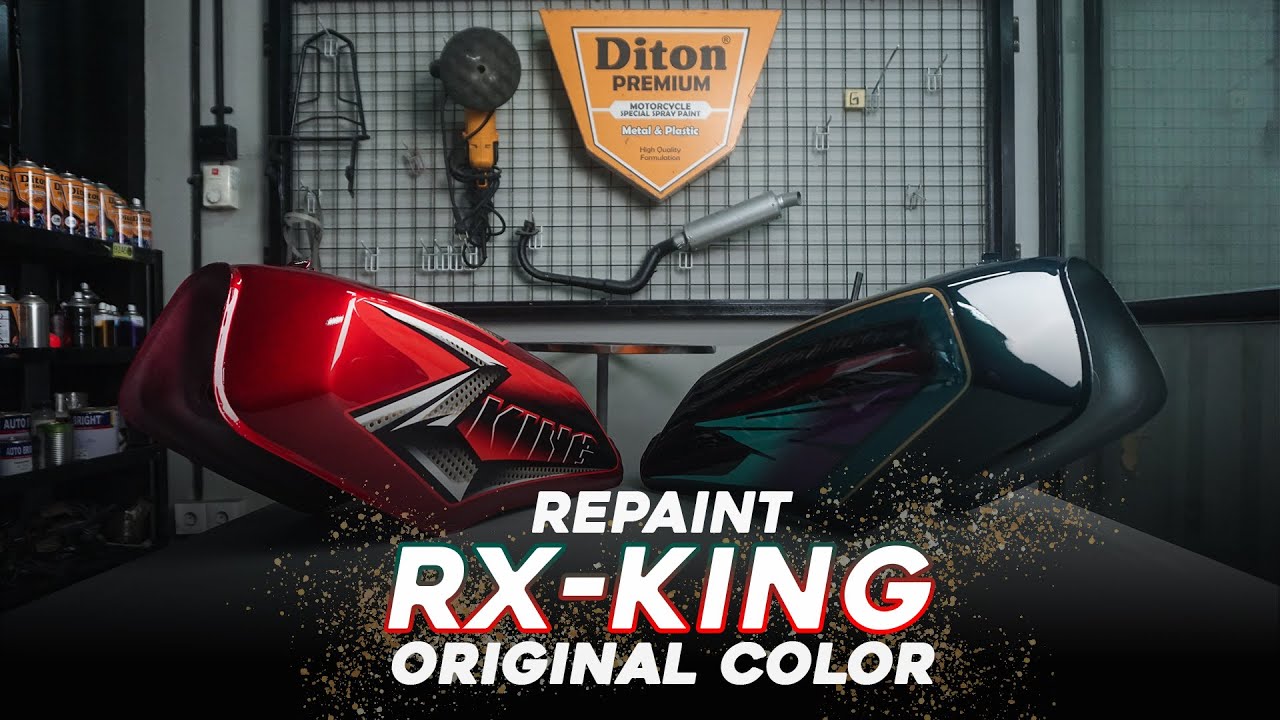 REPAINT WARNA ORIGINAL RX-KING SANG LEGENDA MOTOR 2 TAK, BEGINI HASILNYA 😲