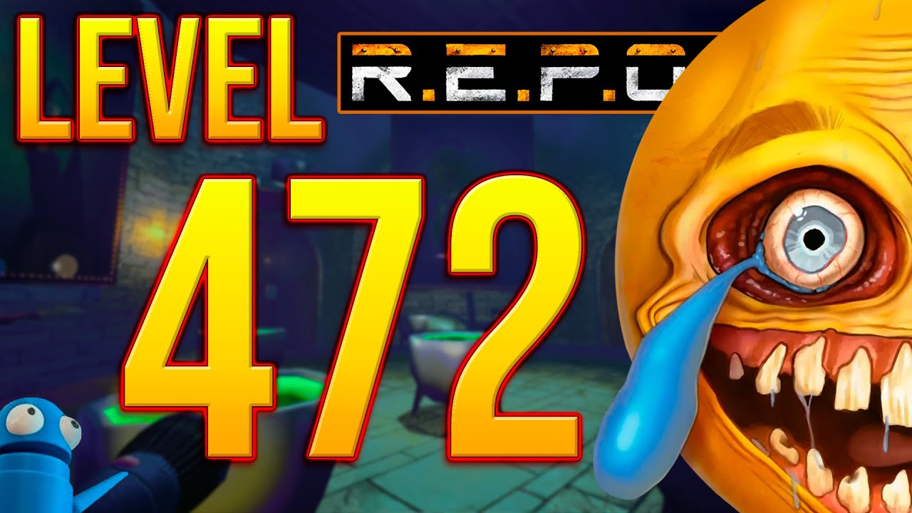 R.E.P.O. Solo World Record Level 472 | 4K 60 FPS | KILLING WITH MONSTERS CHALLENGE! 💀