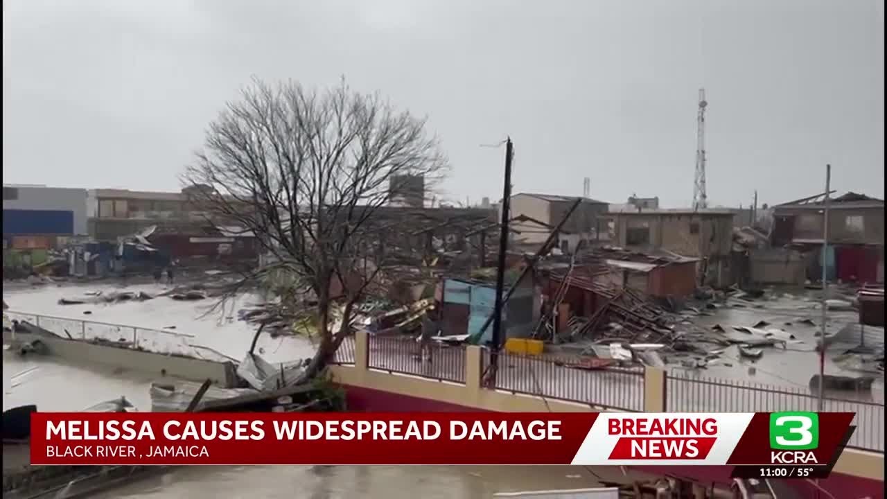 Video shows damage left by Hurricane Melissa in Jamaica