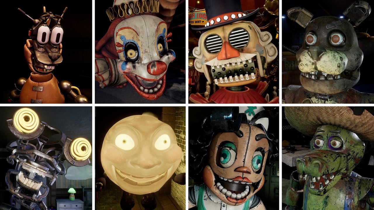 Analyzing All FNAF: Secret of the Mimic Animatronics Up Close (Hidden Model Details)