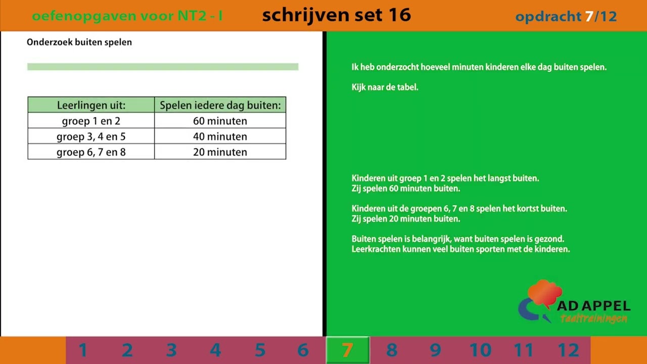 Staatsexamen B1 - Examenopgaven Set 16 – Schrijven.