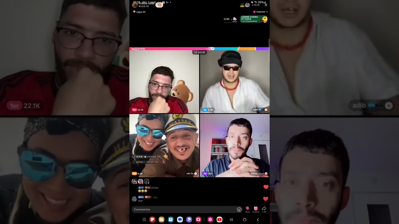 لايف فوبيا و ستيف و اديب تشبع ضحك