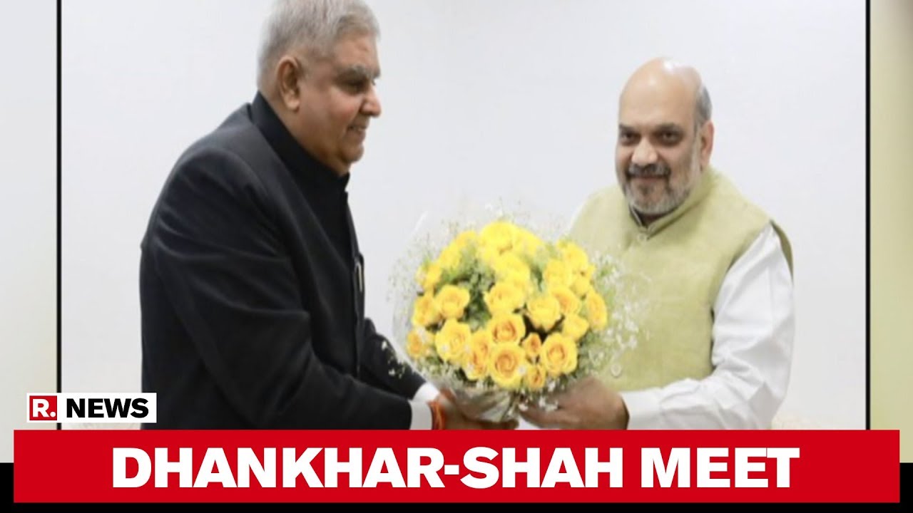 West Bengal Governor Jagdeep Dhankhar Meets HM Amit Shah, Discuss Law & Order In The State