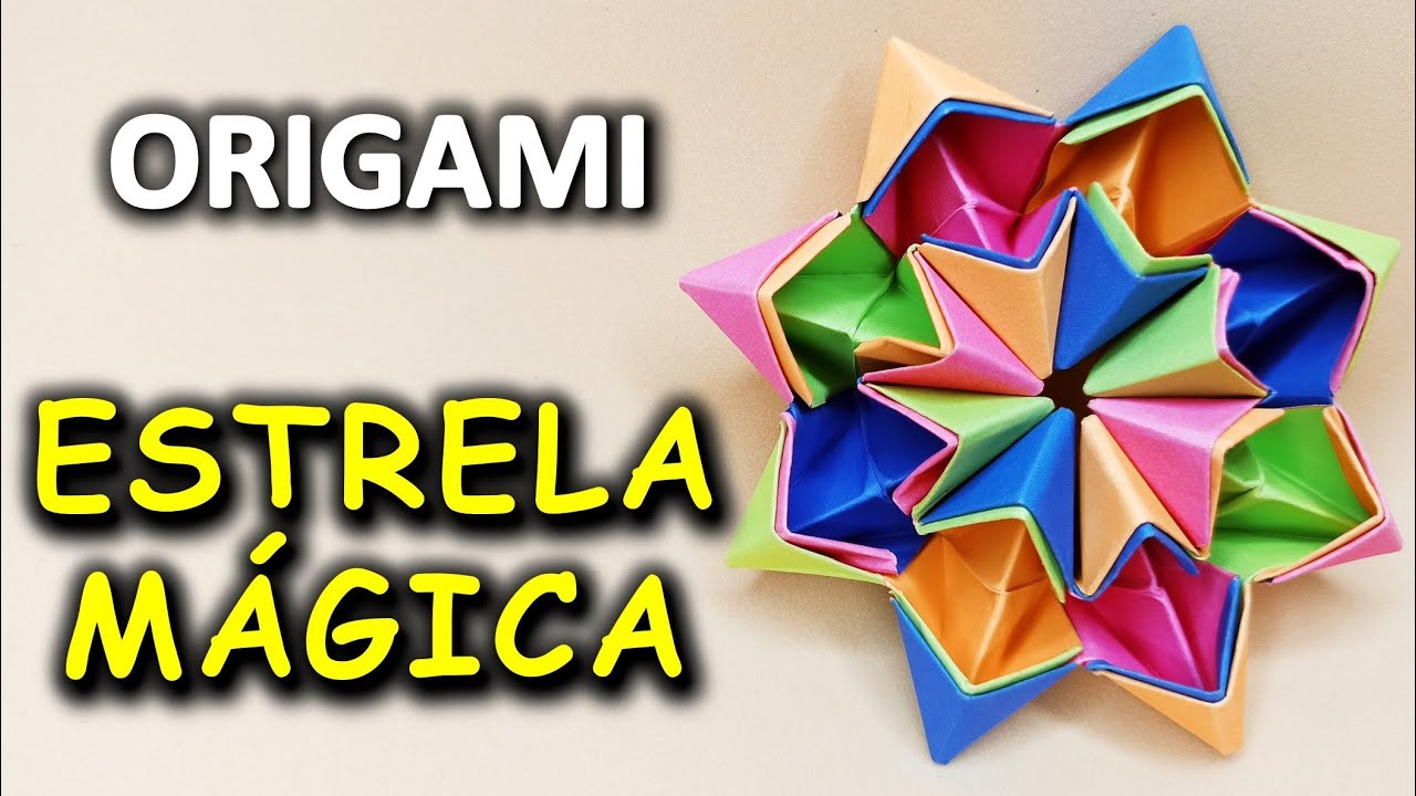 ORIGAMI - COMO FAZER UM ORIGAMI ESTRELA MÁGICA FINGER TOY PASSO APASSO - DIY Simples e Descomplicado