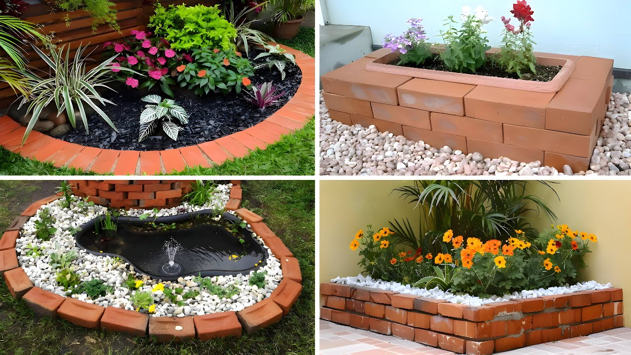 +100 IDEAS DE JARDINERAS CON LADRILLOS 2026 - DISEÑOS PARA JARDIN CON LADRILLOS - JARDINES MODERNOS