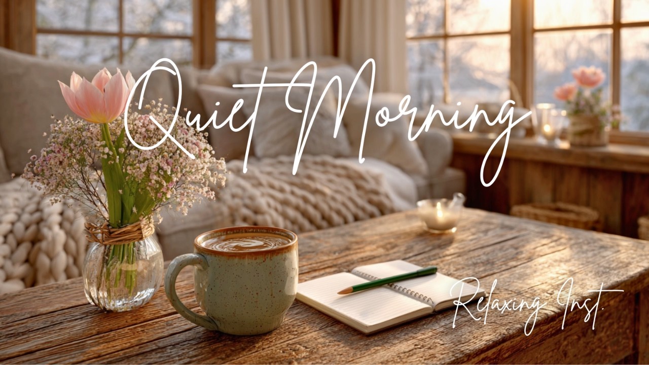 Quiet Spring Morning 🌷 Cozy Home Ambience | Relaxing Acoustic Guitar for Study, Focus & Calm