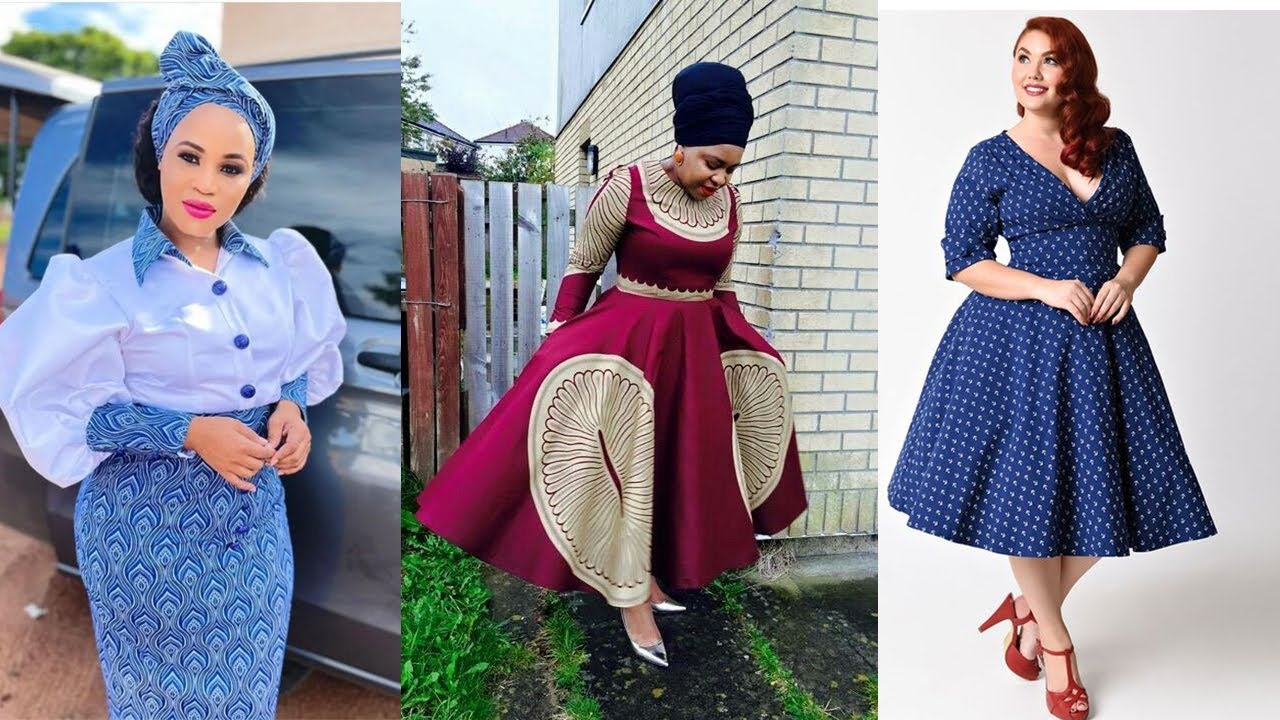 Shweshwe Dresses for Makoti 2024: Top Trending,Stylish & Unique #shweshwe dresses for ladies to slay