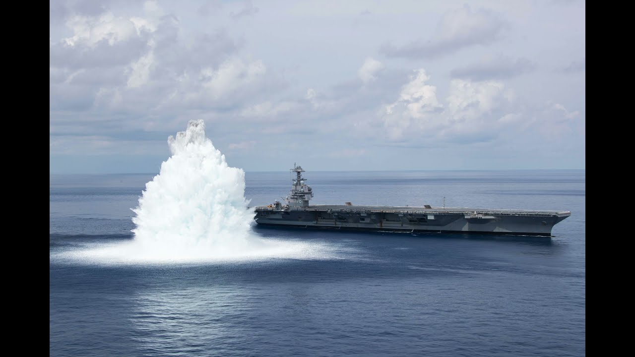 'Shock Trials' Carried Out for US Navy's Newest Aircraft Carrier