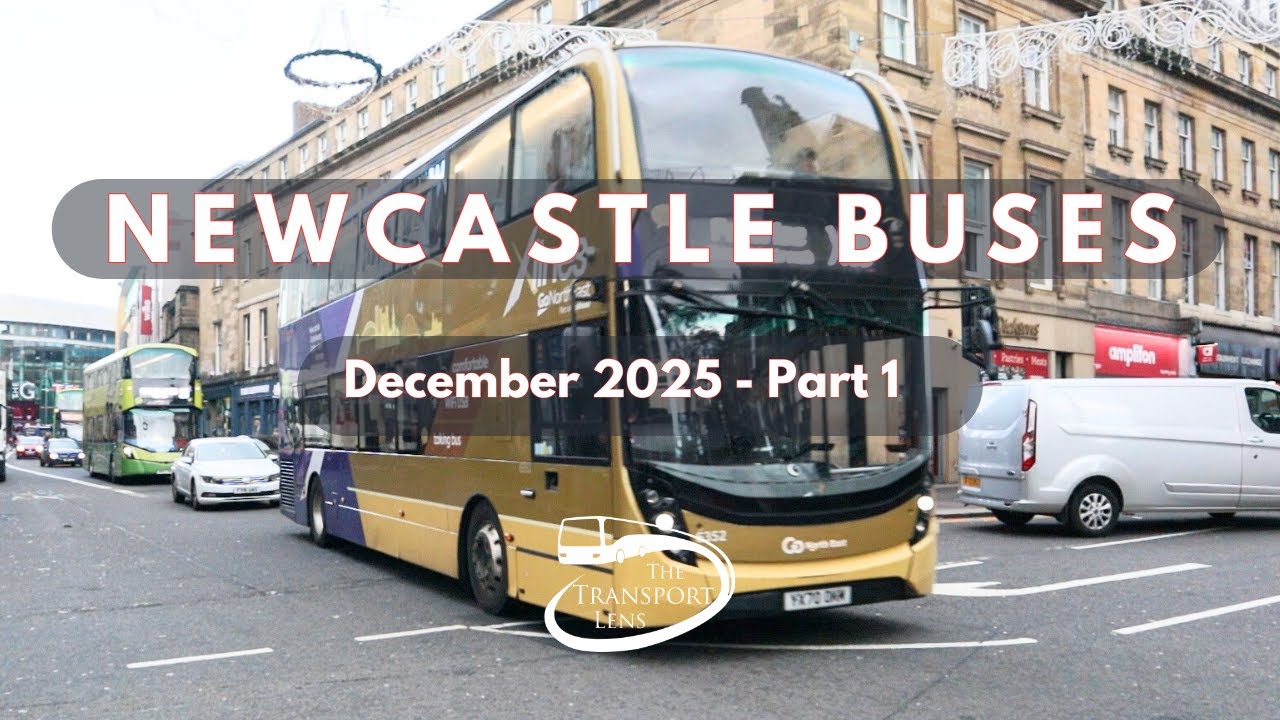 Bus Spotting in Newcastle - December 2025, Go North East, Stagecoach, Arriva