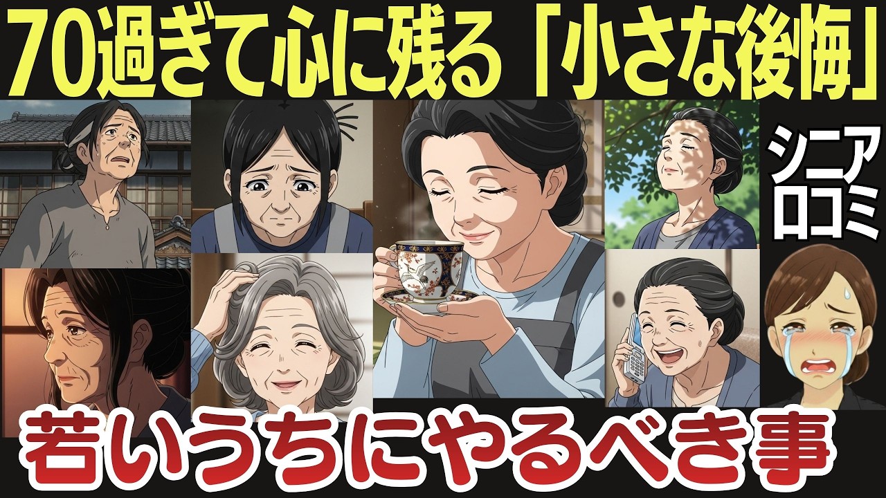 70代から80代を生きる女性たちの気付くのが遅すぎた「後悔」とは。早いうちにやるべき事20選を紹介します。