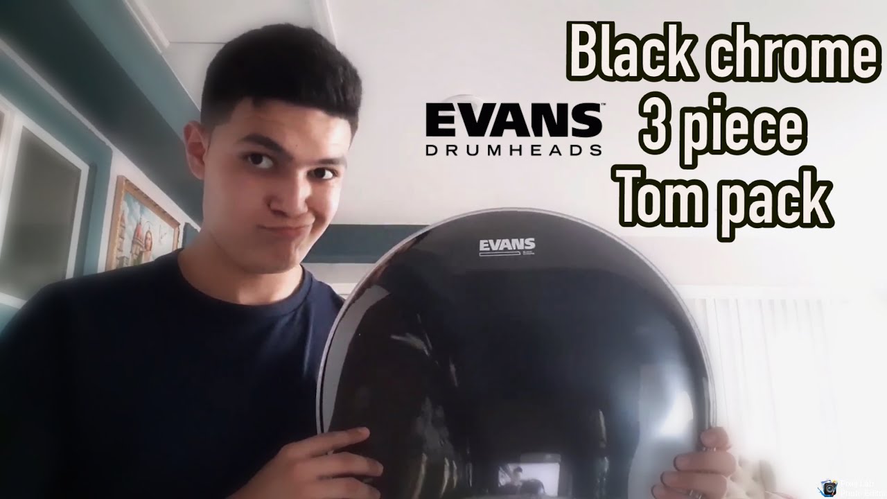 Evans Black Chrome 3-piece Tom Pack | (Review)