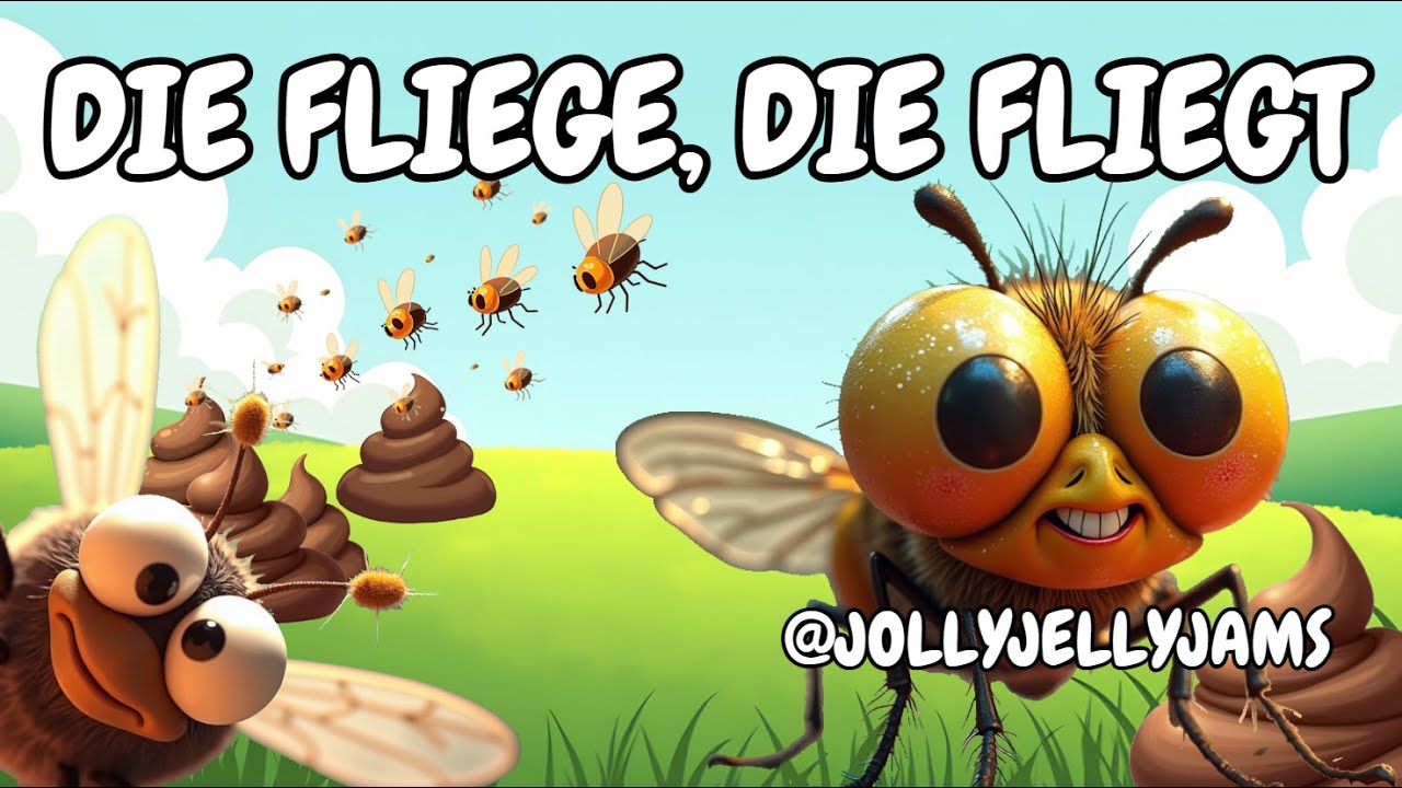 🎉✨Jolly Jelly Jams✨🎉 Kinder Lieder 🐝🎶 DIE FLIEGE, DIE FLIEGT – DAS LUSTIGSTE FLIEGENLIED! 🪰🎵