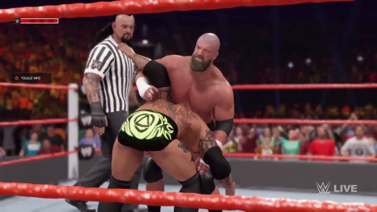 Triple threat title match  with special guest ref the undertaker