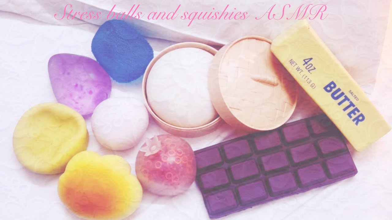stress balls and squishies asmr ˚˖𓍢ִ໋❀ no talking 