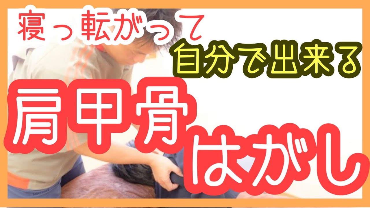 【寝たまま肩甲骨はがし】肩甲骨の内側が凝る