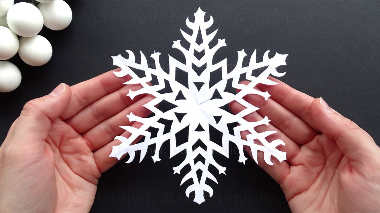 Снежинка из бумаги. ❄